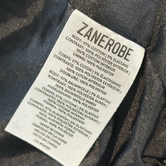 Zanerobe Hive Bomber Jacket Black Mens Size Small - Picture 9 of 9